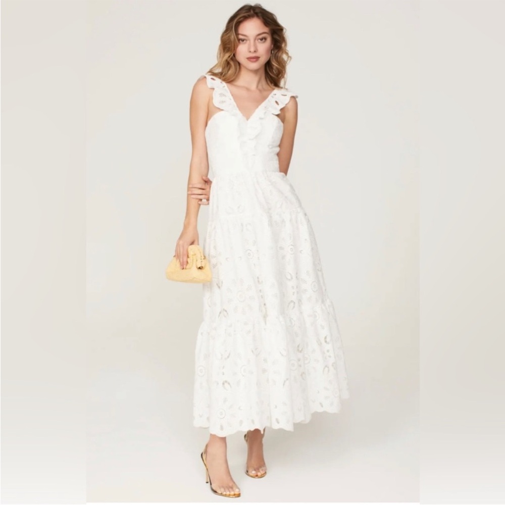 Shoshanna White Maxi Dress